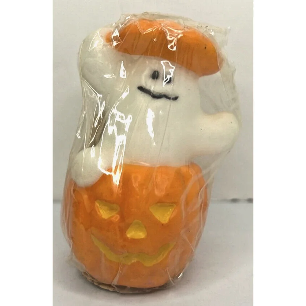 Vintage American Greetings Ghost in Pumpkin Candle New in‎ Packaging 3